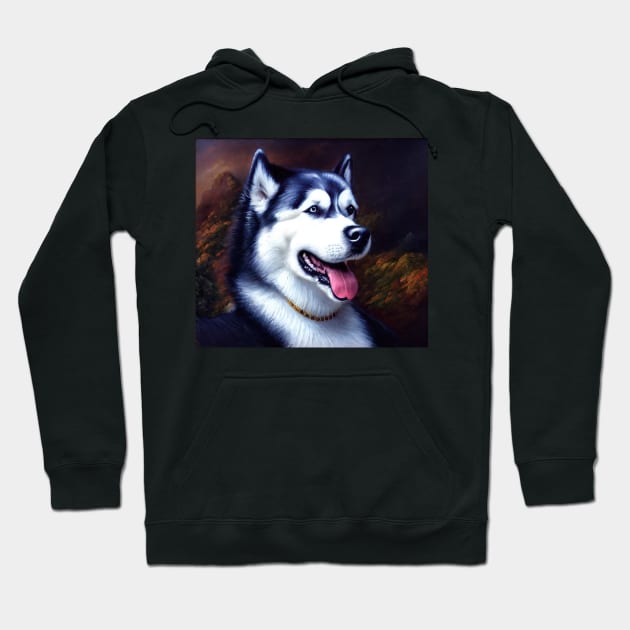Husky The Dog Hoodie by Fantasyscape